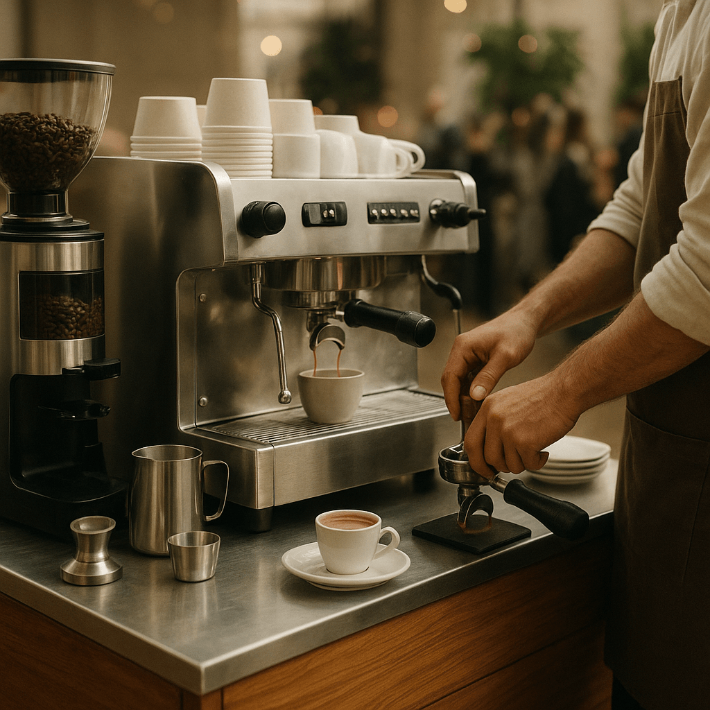 Coffee cart en evento
